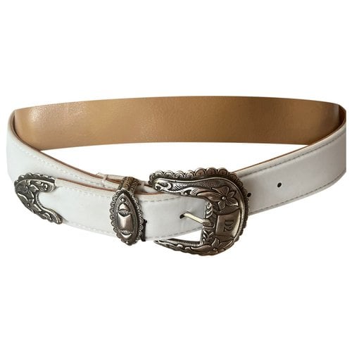 Pre-owned Dsquared2 Belt In White