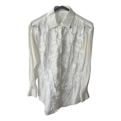 Pre-owned Etro Blouse In White
