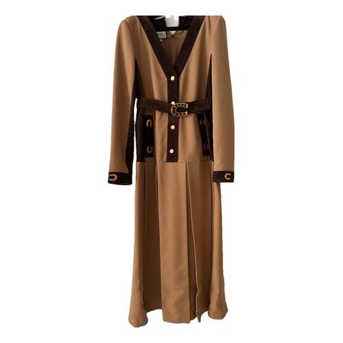 Pre-owned Gucci Mid-length Dress In Brown