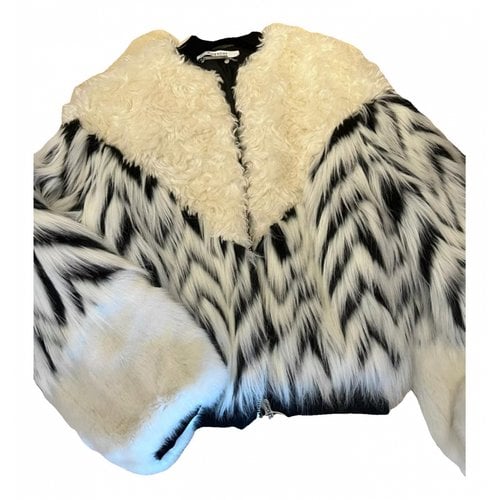 Pre-owned Givenchy Faux Fur Jacket In Black