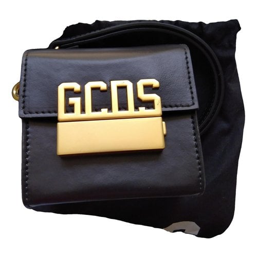 Pre-owned Gcds Calfskin Handbag In Black