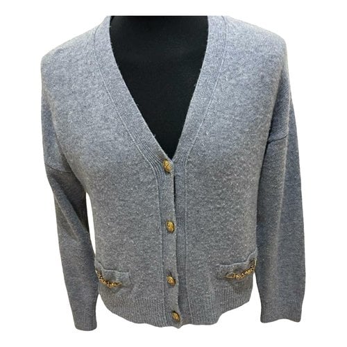Pre-owned Celine Cashmere Cardigan In Grey