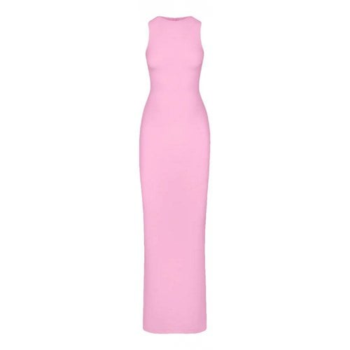 Pre-owned Skims Maxi Dress In Pink