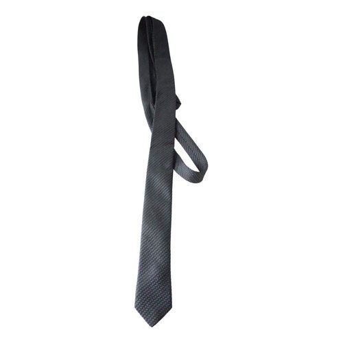 Pre-owned Saint Laurent Silk Tie In Black