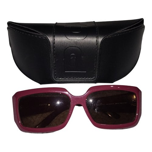 Pre-owned Gucci Sunglasses In Burgundy