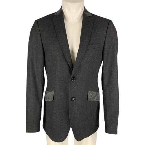 Pre-owned Etro Wool Jacket In Grey