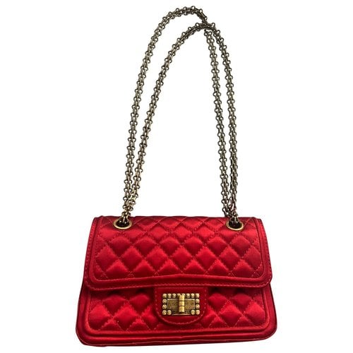 Pre-owned Chanel 2.55 Silk Crossbody Bag In Red