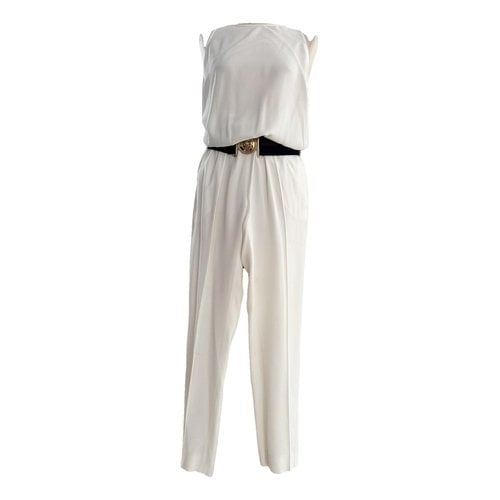 Pre-owned Patrizia Pepe Jumpsuit In White