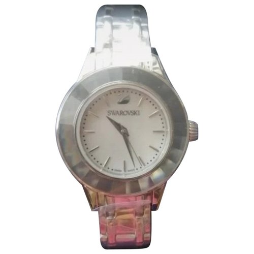 Pre-owned Swarovski Watch In Silver
