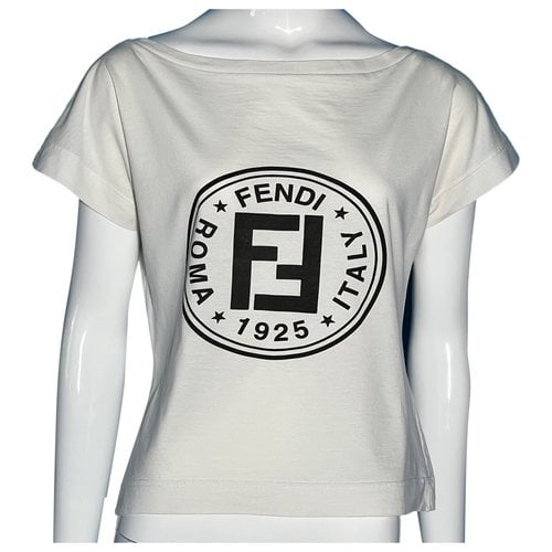 Pre-owned Fendi T-shirt In White