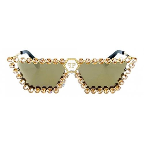 Pre-owned Philipp Plein Sunglasses In Gold