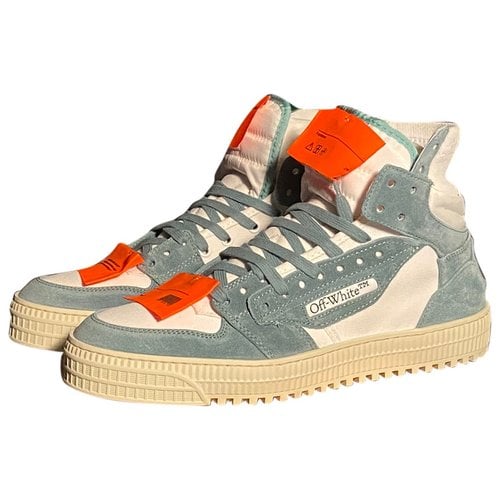 Pre-owned Off-white Off-court High Trainers In Blue