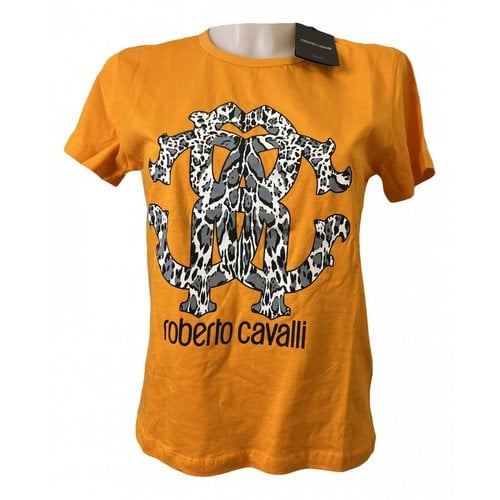 Pre-owned Roberto Cavalli T-shirt In Orange