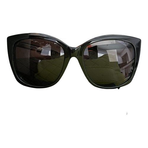 Pre-owned Bottega Veneta Oversized Sunglasses In Black