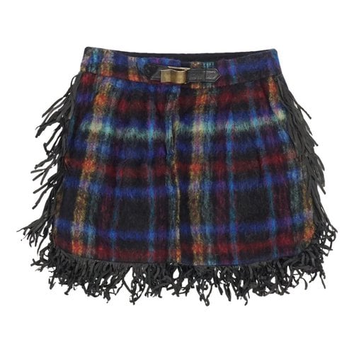 Pre-owned See By Chloé Wool Mini Skirt In Blue