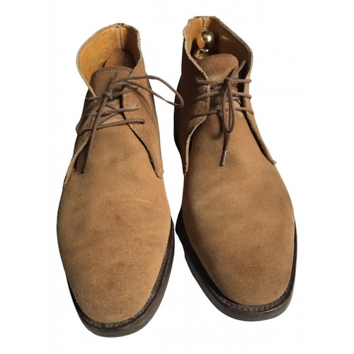 Pre-owned Grenson Leather Boots In Camel