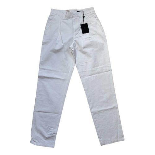 Pre-owned Bruuns Bazaar Chino Pants In White