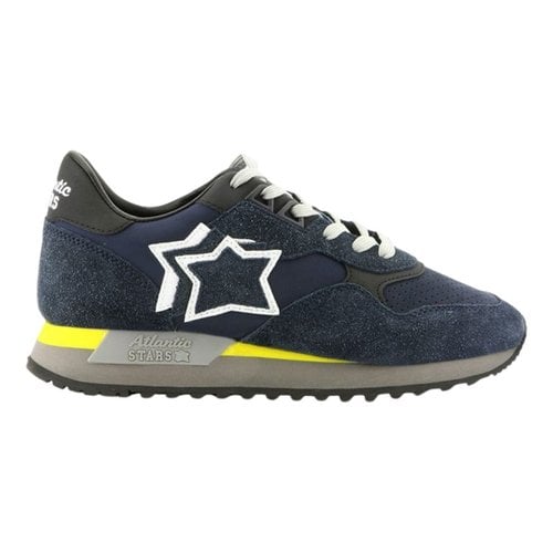 Pre-owned Atlantic Stars Cloth Low Trainers In Blue