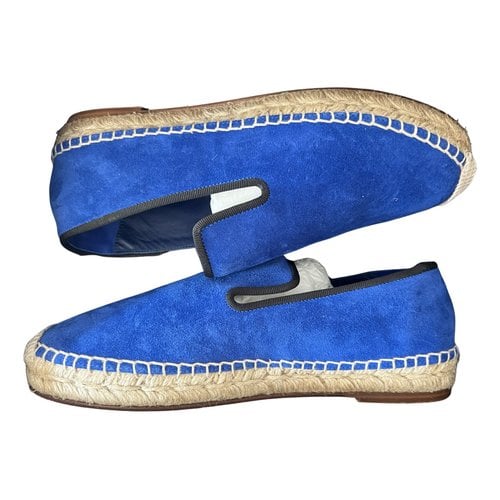Pre-owned Celine Leather Espadrilles In Blue