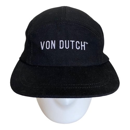 Pre-owned Von Dutch Hat In Black