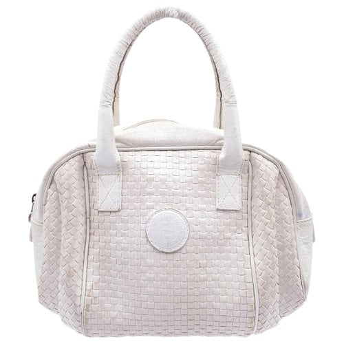 Pre-owned Fendi Leather Satchel In White