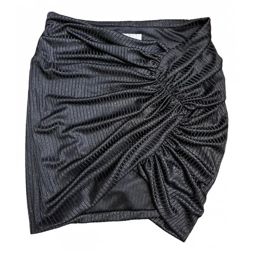 Pre-owned Alexandre Vauthier Mini Skirt In Black