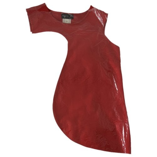 Pre-owned Agnès B. Mini Dress In Red