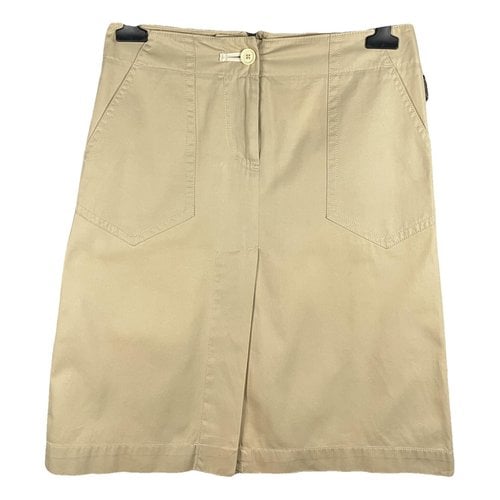 Pre-owned Moncler Mid-length Skirt In Beige