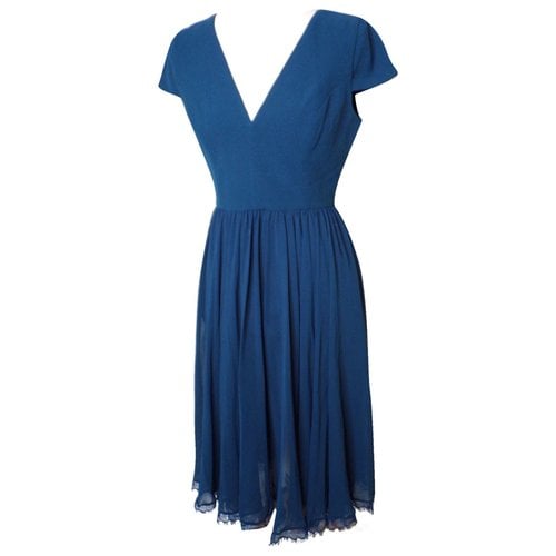 Pre-owned Dress The Population Mid-length Dress In Blue