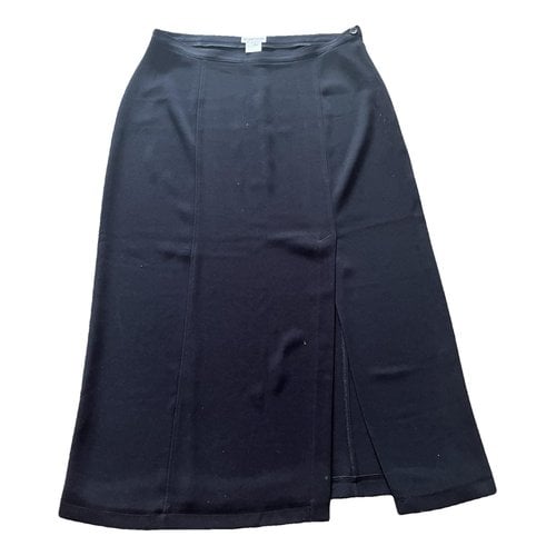 Pre-owned Gerard Darel Maxi Skirt In Black