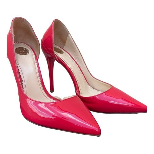 Pre-owned Elisabetta Franchi Patent Leather Heels In Red