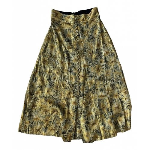 Pre-owned The Kooples Mid-length Skirt In Gold