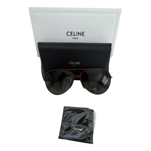 Pre-owned Celine Aviator Sunglasses In Red
