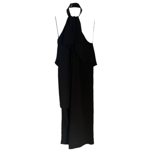 Pre-owned Alexander Mcqueen Mid-length Dress In Black