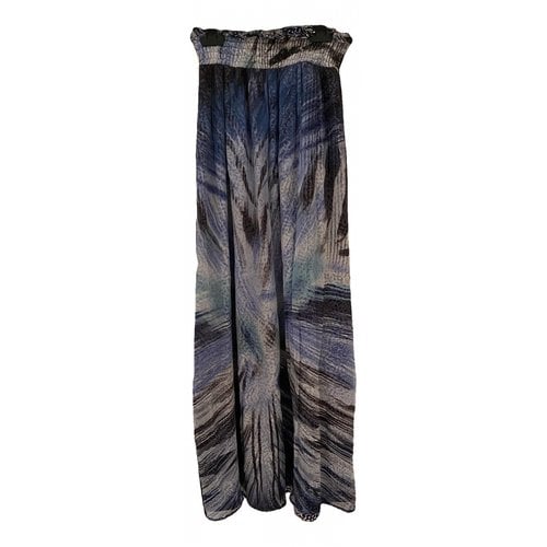 Pre-owned Liujo Silk Maxi Skirt In Other