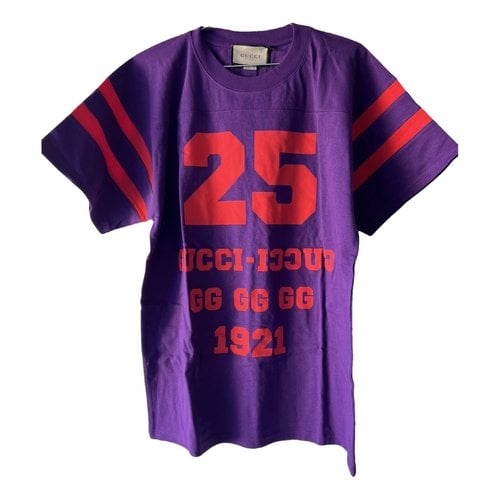 Pre-owned Gucci T-shirt In Purple