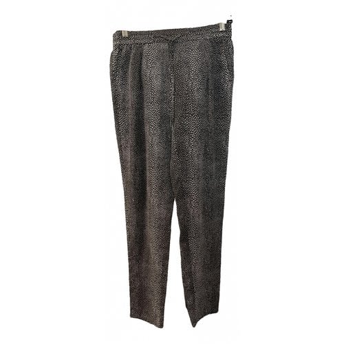 Pre-owned Joie Silk Trousers In Black