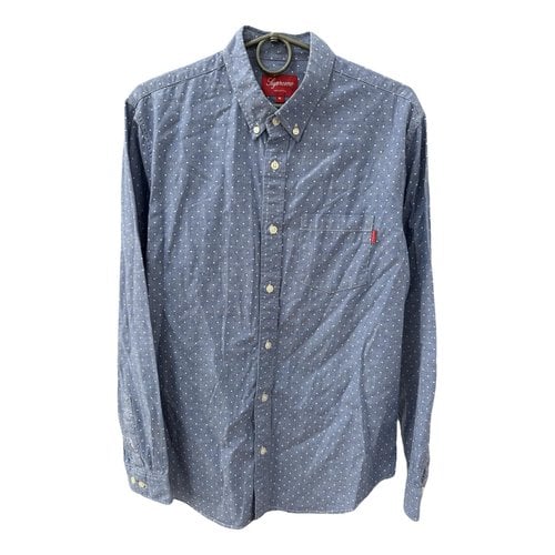 Pre-owned Supreme Shirt In Blue