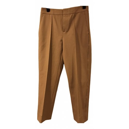 Pre-owned Vince Straight Pants In Camel