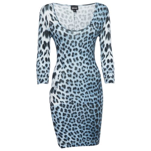 Pre-owned Just Cavalli Dress In Blue