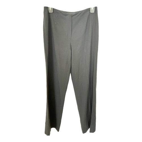 Pre-owned Piazza Sempione Wool Trousers In Blue