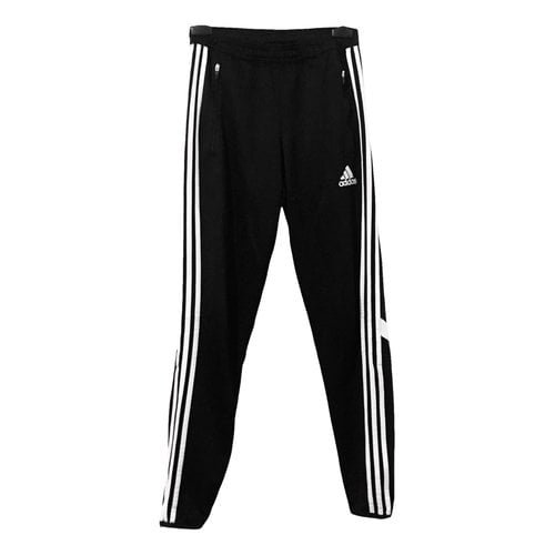 Pre-owned Adidas Originals Straight Pants In Black