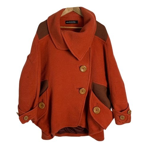 Pre-owned Issey Miyake Wool Jacket In Orange