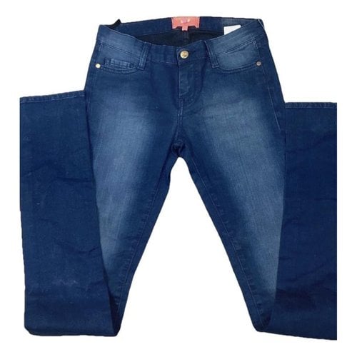 Pre-owned Manoush Slim Jeans In Blue