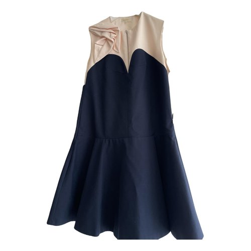 Pre-owned Delpozo Mid-length Dress In Beige