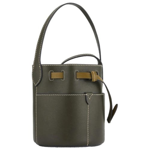 Pre-owned Anya Hindmarch Leather Tote In Green