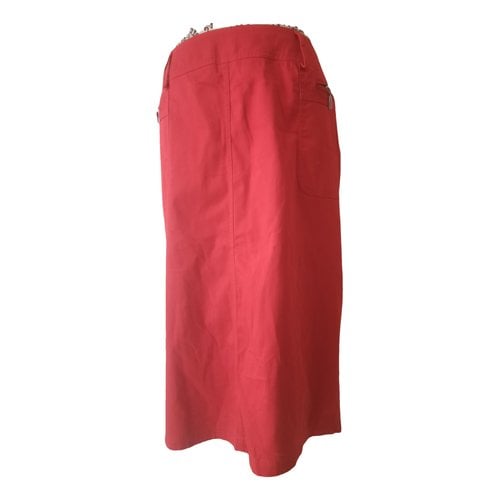 Pre-owned Elena Miro' Mid-length Skirt In Red