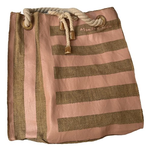 Pre-owned Manila Grace Cloth Handbag In Pink