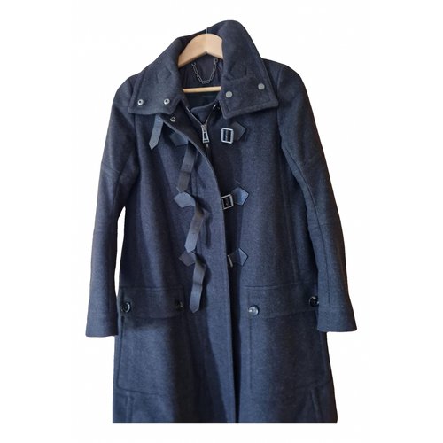 Pre-owned Belstaff Wool Dufflecoat In Anthracite