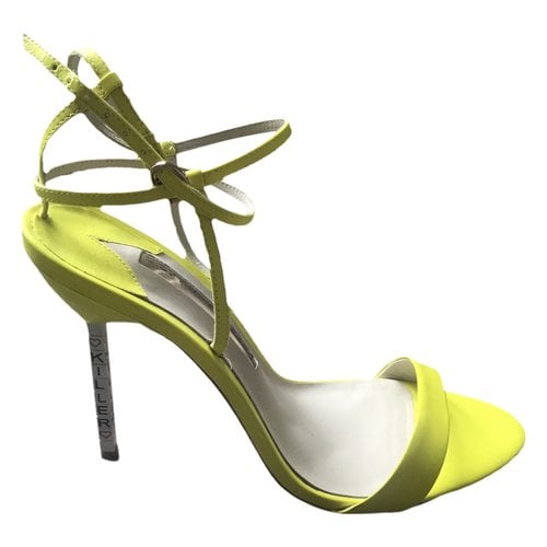 Pre-owned Sophia Webster Patent Leather Heels In Yellow